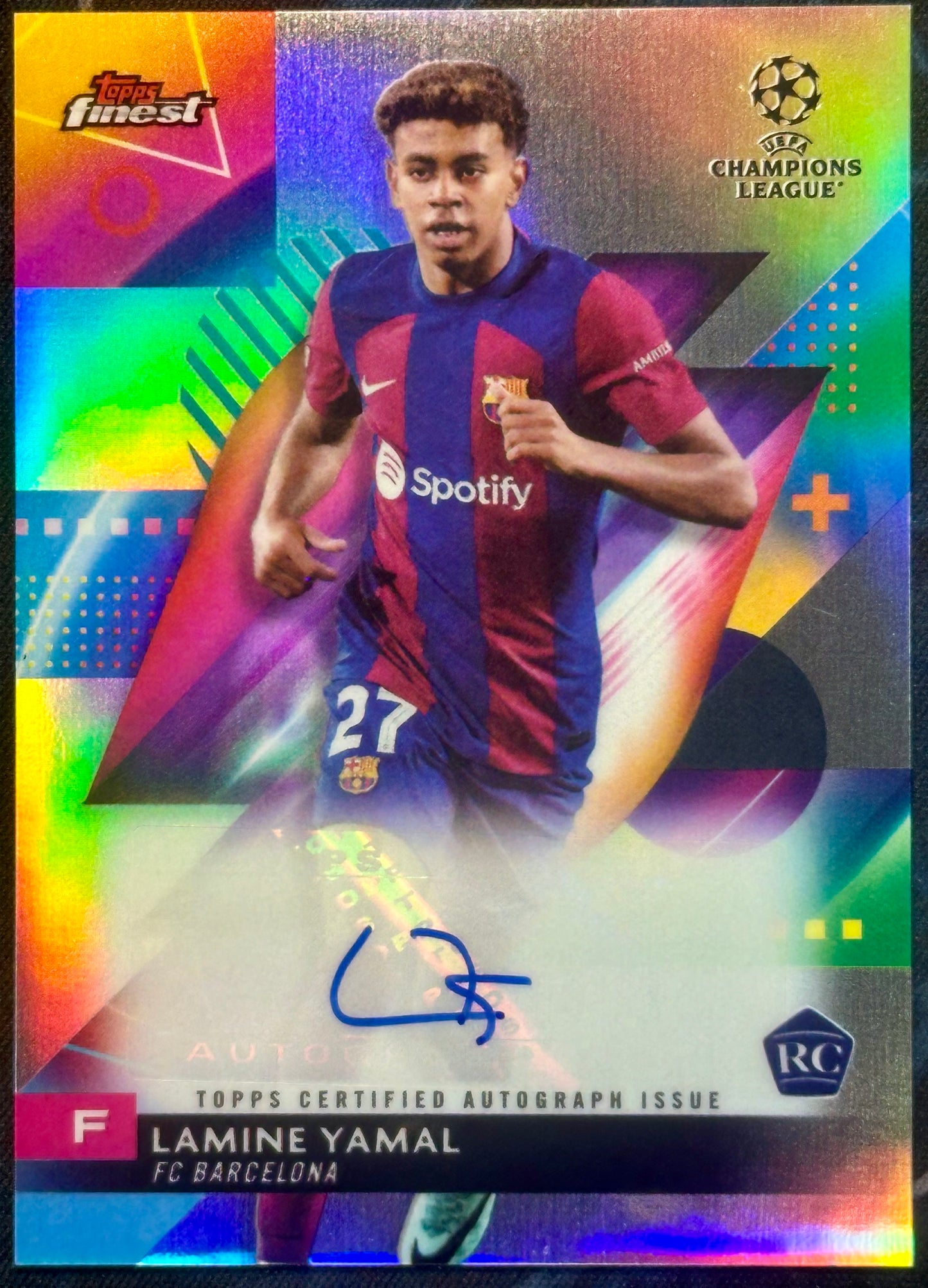 Lamine Yamal Topps Finest 2023-24 ALY Autograph - Football [NM]