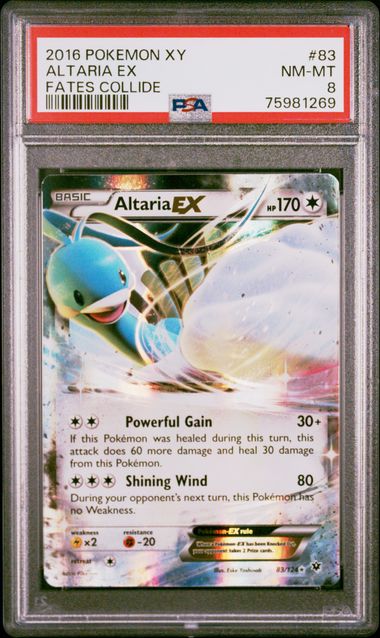 PSA 8 - Altaria EX 83/124 Fates Collide - Pokemon