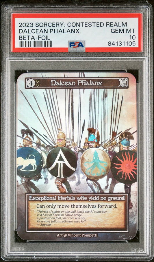 PSA 10 - Dalcean Phalanx (Exceptional Foil) Beta - Sorcery