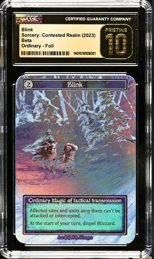 CGC 10 PRISTINE -  Blink / Blizzard (Ordinary Foil) Beta - Sorcery