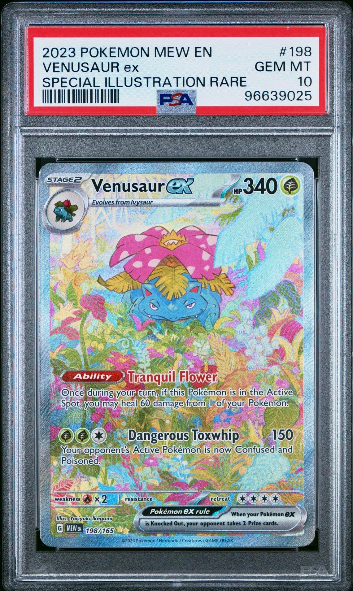 PSA 10 - Venusaur ex 198/165 SV English 151 - Pokemon