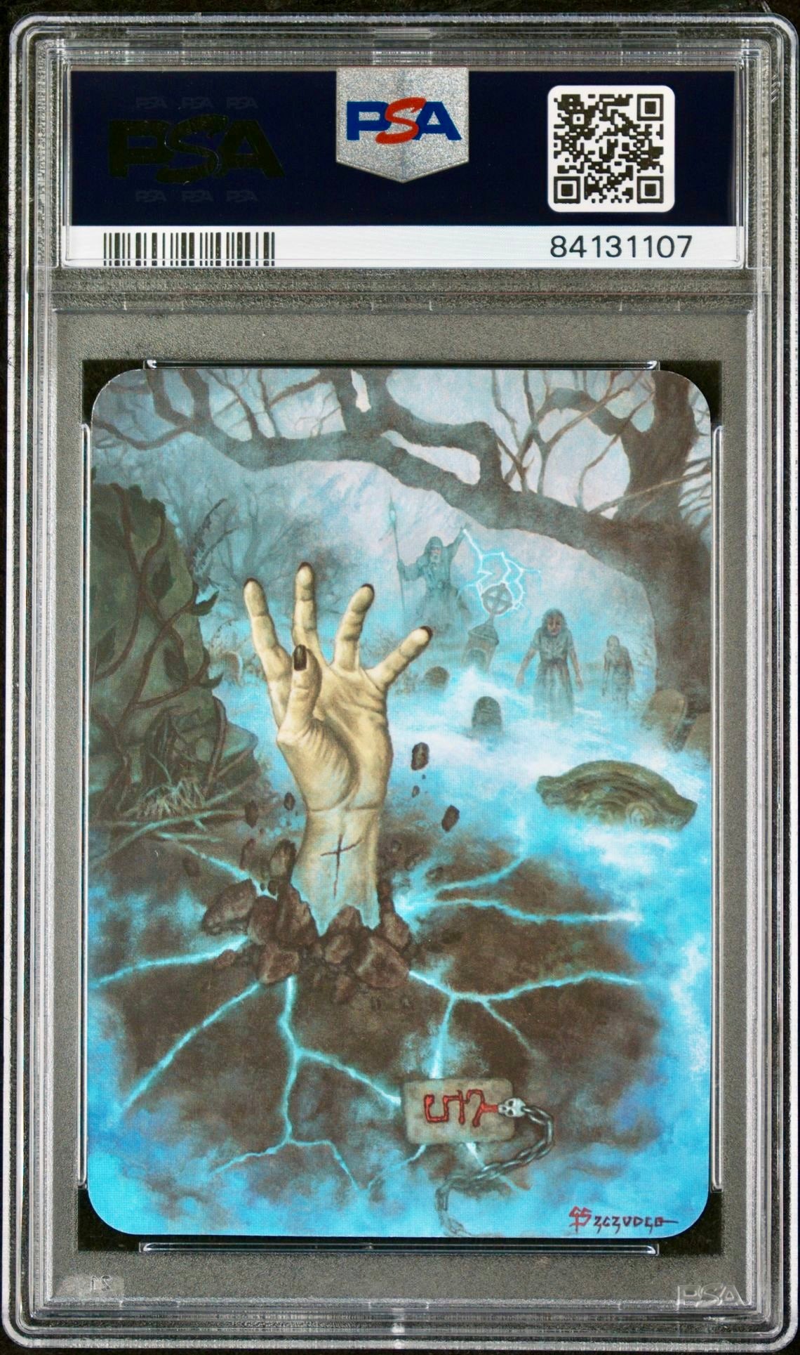 PSA 9 - Raise Dead (Exceptional Foil) Beta - Sorcery