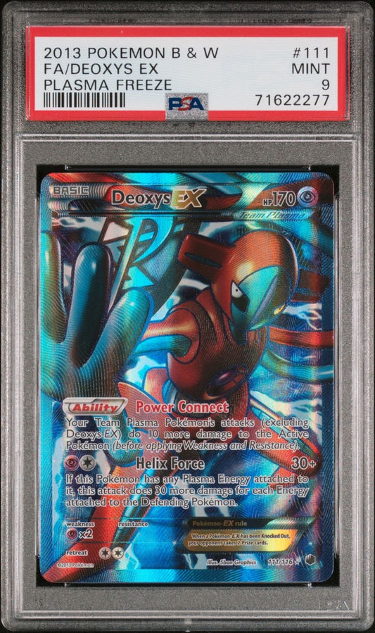 PSA 9 - Deoxys EX 111/116 BW Plasma Freeze - Pokemon