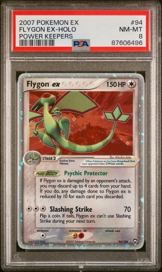 PSA 8 - Flygon ex 94/108 Ex Power Keepers - Pokemon