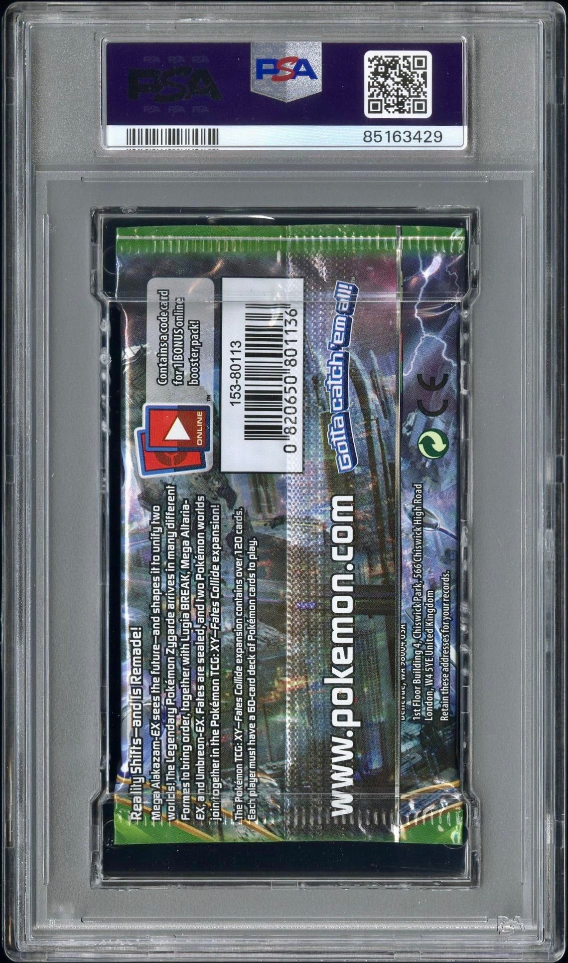 PSA 10 - M Alakazam XY Fates Collide Foil Pack - Pokemon