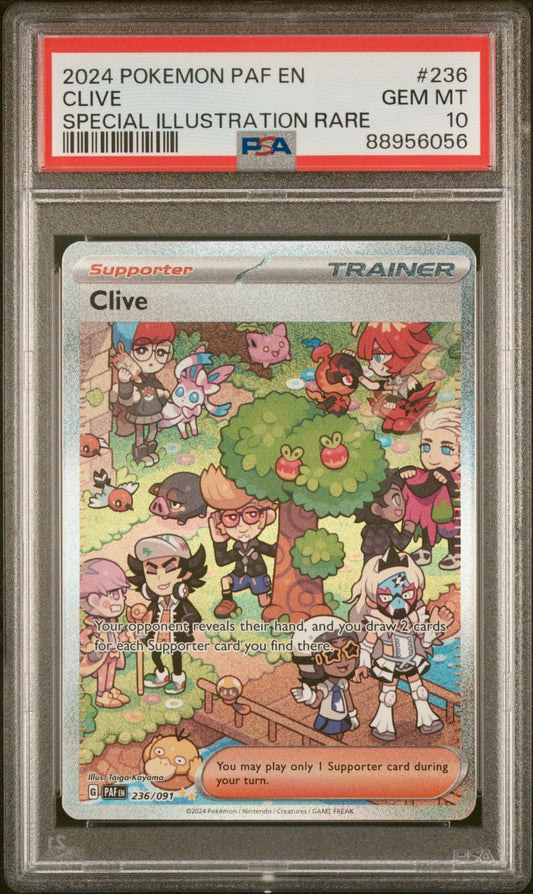 PSA 10 - Clive SIR 236/091 SV Paldean Fates - Pokemon