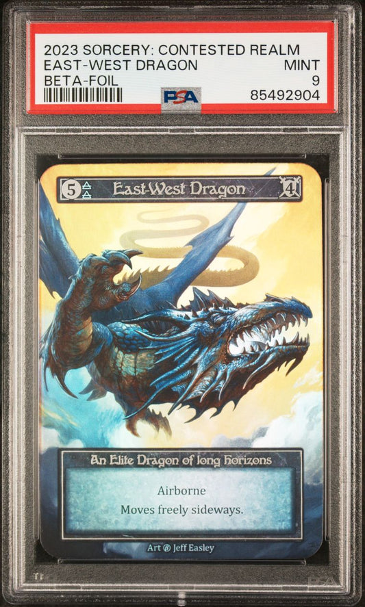 PSA 9 - East-West Dragon (Elite Foil) Beta - Sorcery