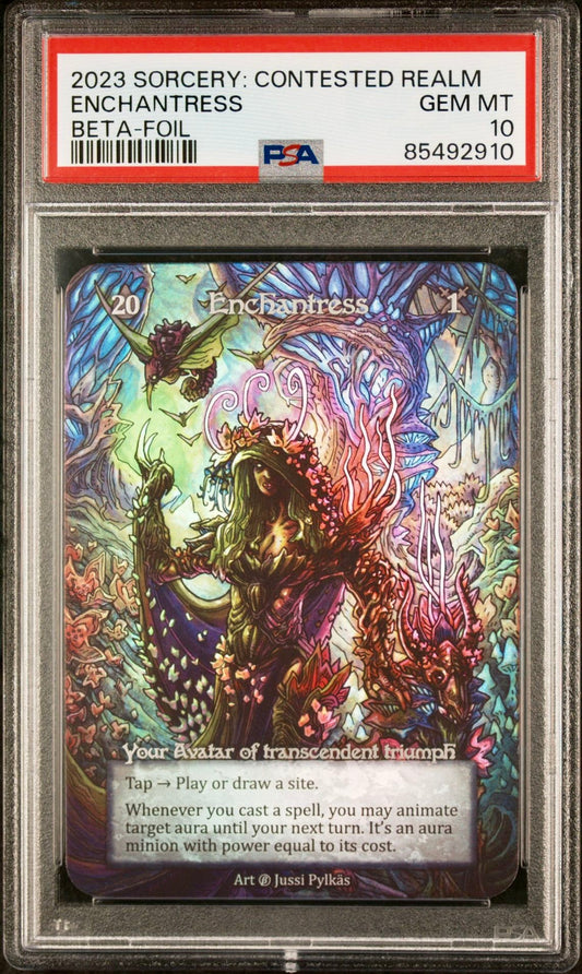 PSA 10 - Enchantress Avatar (Elite Foil) Beta - Sorcery