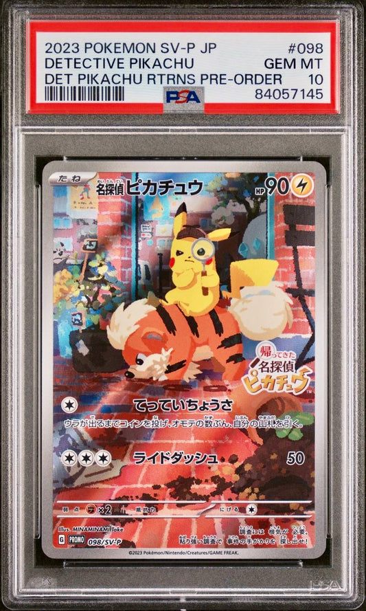 PSA 10 - Detective Pikachu 098/SV-P Japanese Promo - Pokemon