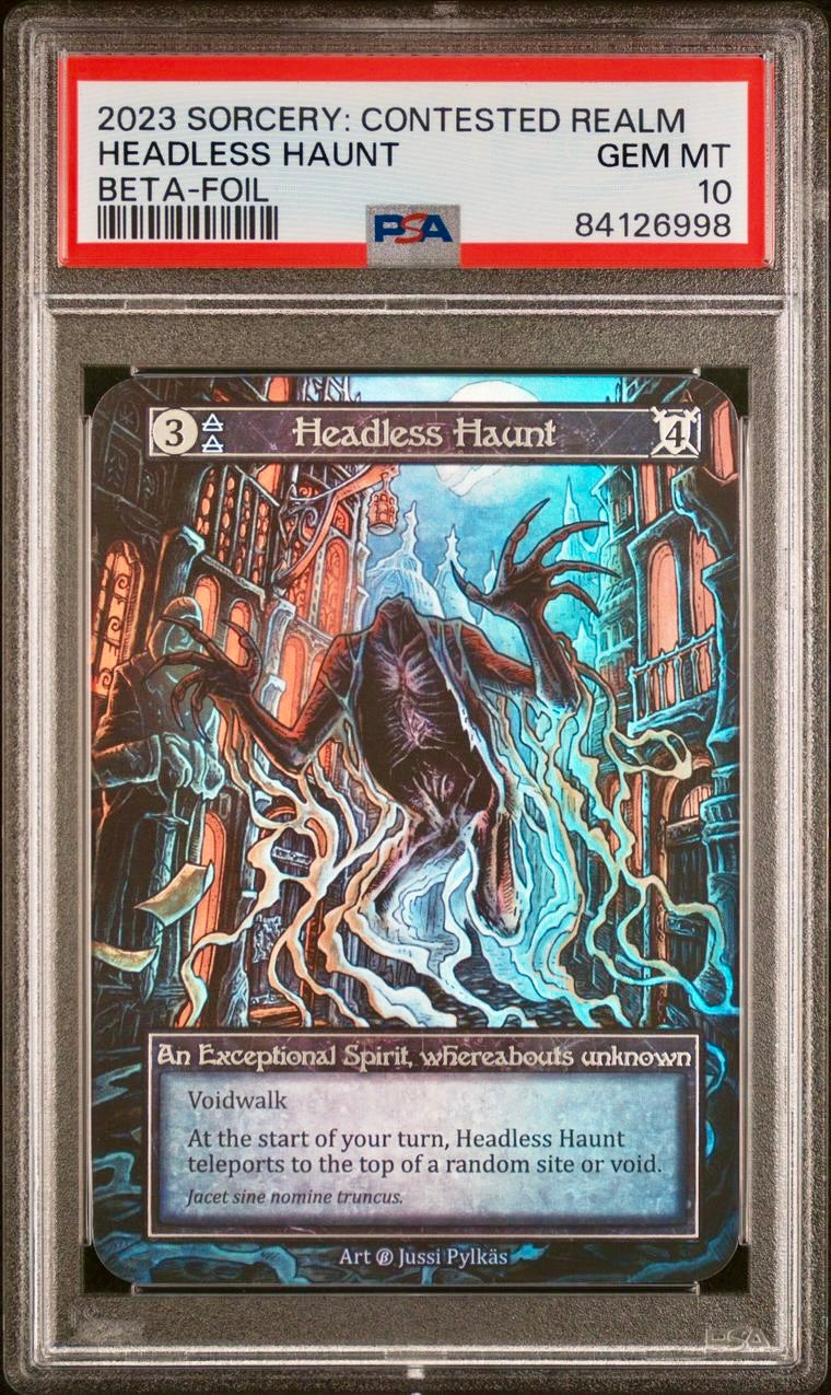 PSA 10 - Headless Haunt (Exceptional Foil) Beta - Sorcery