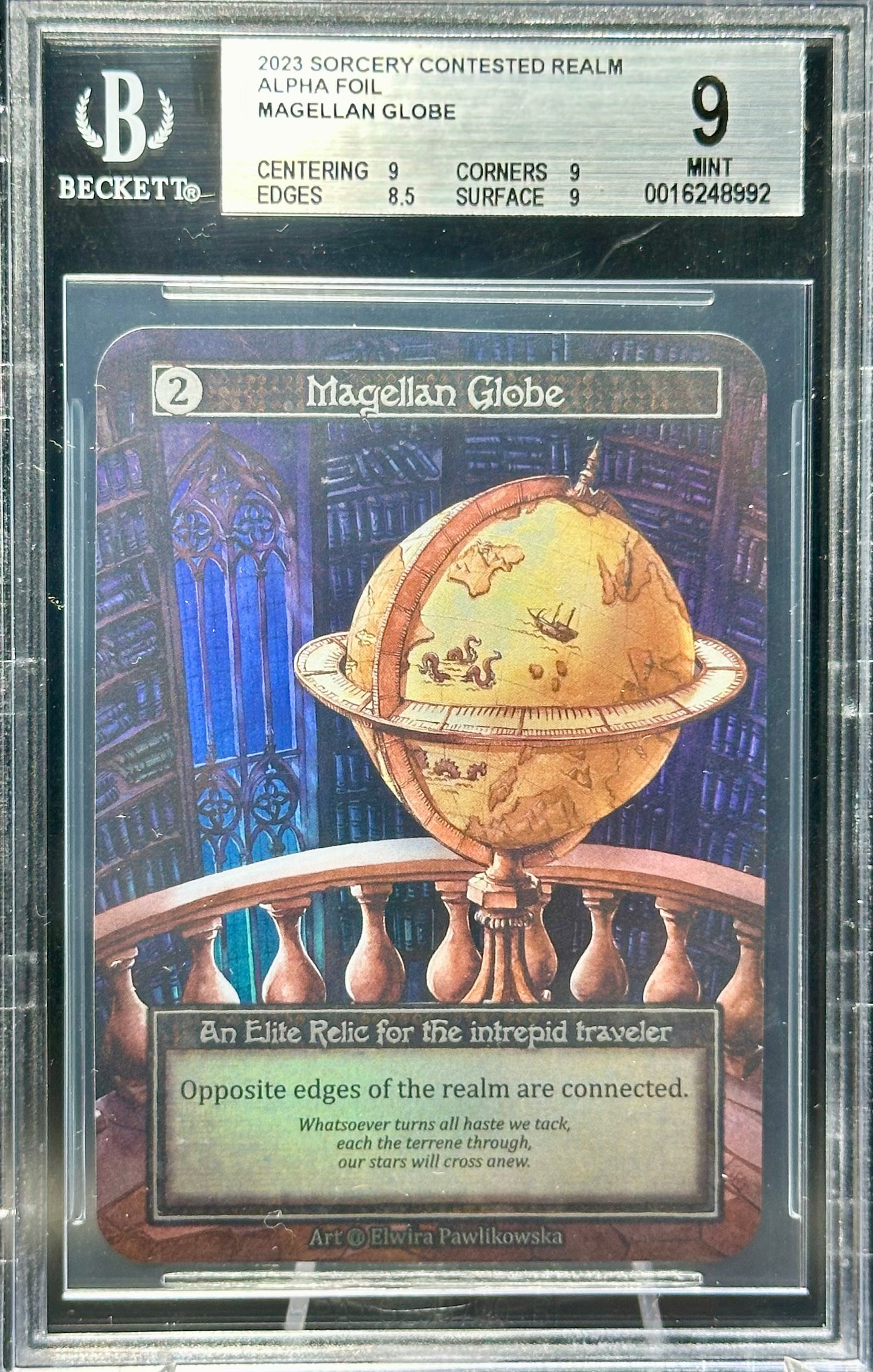 BGS 9 - Magellan Globe (Elite Foil) Alpha - Sorcery