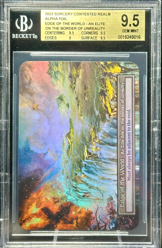 BGS 9.5 - Edge of the World (Elite Foil) Alpha - Sorcery