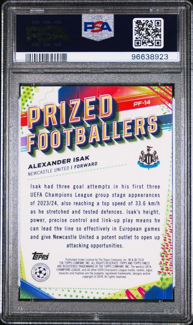 PSA 9 - Alexander Isak 2023-24 PF14 Topps Prized Footballer - Football