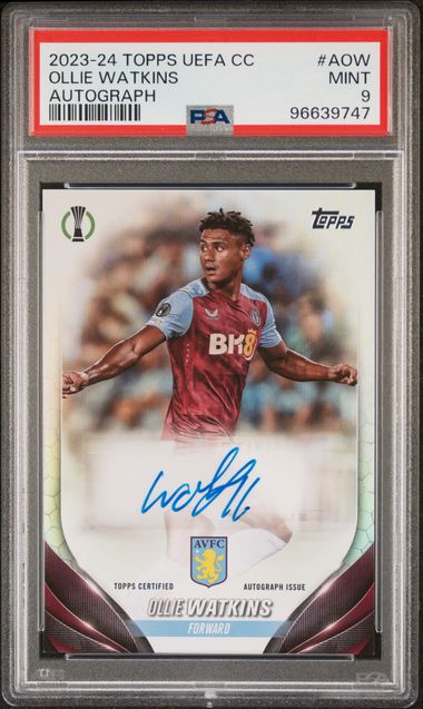 PSA 9 - Ollie Watkins 2023-24 #AOW Autograph