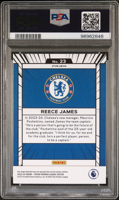 PSA 9 - Reece James 2023-24 Prizm P/L Manga #23