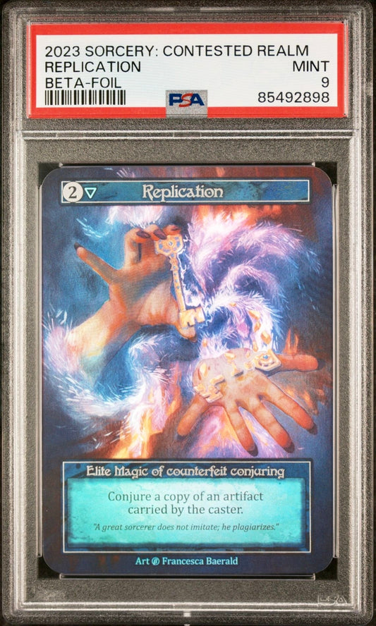 PSA 9 - Replication (Elite Foil) Beta - Sorcery