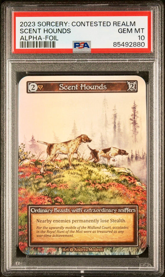 PSA 10 - Scent Hounds (Ordinary Foil) Alpha - Sorcery