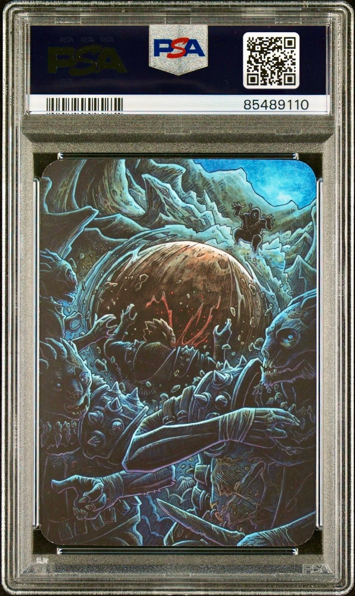 PSA 8 - Rolling Boulder (Exceptional Foil) Beta - Sorcery