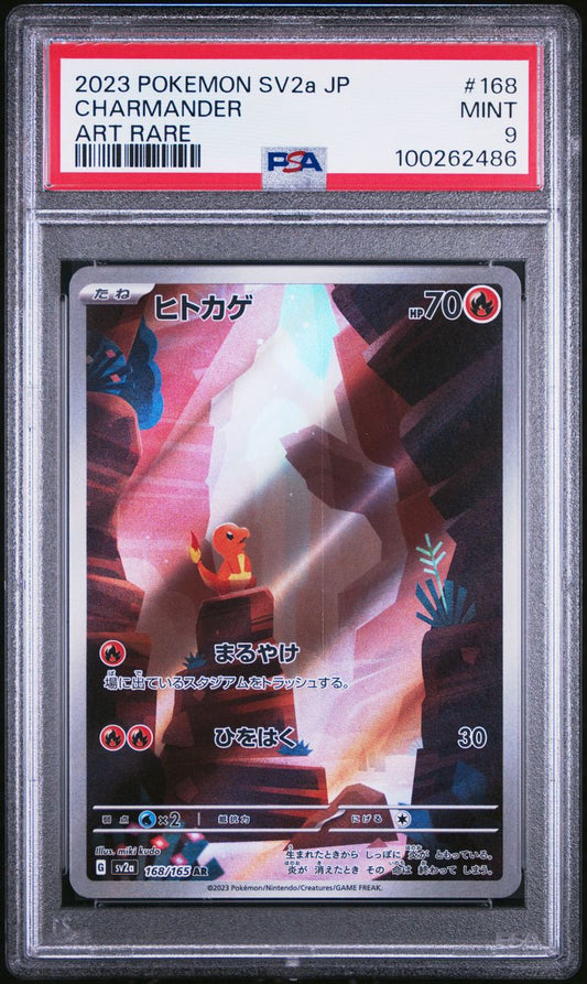 PSA 9 - Charmander 168/165 SV2a Japanese 151 - Pokemon