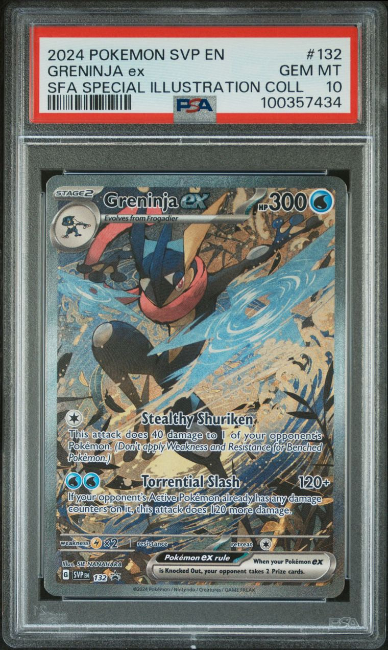 PSA 10 - Greninja ex SVP132 Shrouded Fable Box Promo - Pokemon