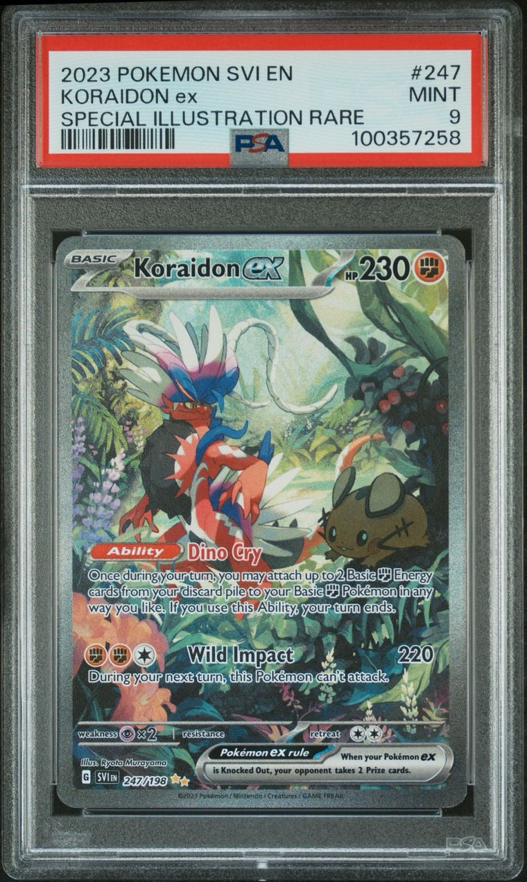 PSA 9 - Koraidon ex 247/198 SV Scarlet & Violet Base - Pokemon