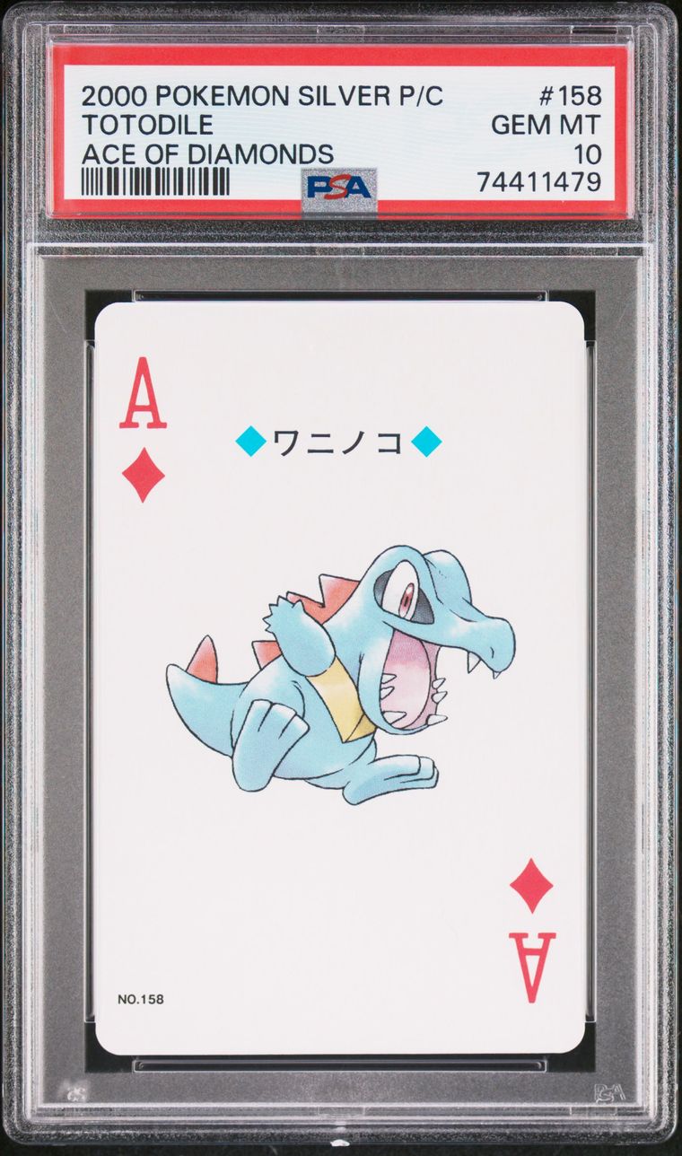 PSA 10 - Totodile Ace of Diamonds 2000 Silver Deck - Pokemon