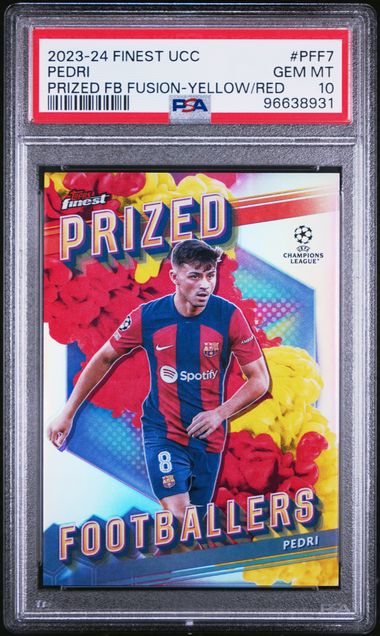 PSA 10 - Pedri 2023-24 PFF7 Topps Prized Footballer Yellow Red - Football