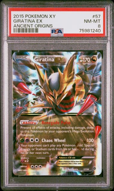 PSA 8 - Giratina EX 57/98 Ancient Origins - Pokemon