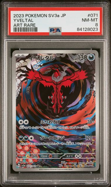 PSA 8 - Yveltal 071/062 SV3a Raging Surf - Pokemon