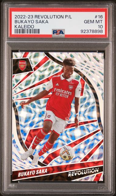 PSA 10 - Bukayo Saka /15 2022-23 Revolution Kaleido #16 Pop 3 - Football