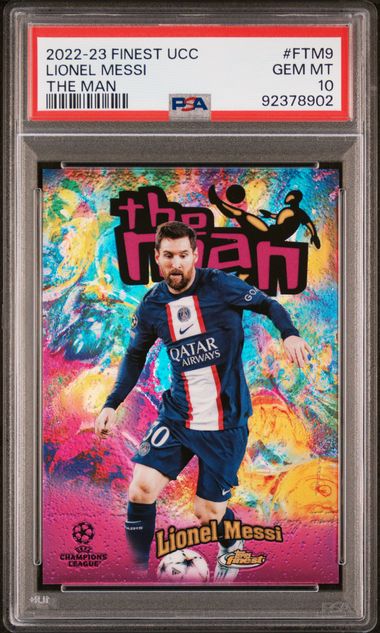 PSA 10 - Lionel Messi 2022-23 Topps Finest The Man FTM-9