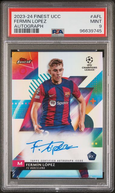 PSA 9 - Fermin Lopez 2023-24 #AFL Autograph - Football