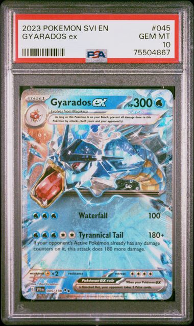 PSA 10 - Gyarados ex 045/198 SV1 EN - Pokemon