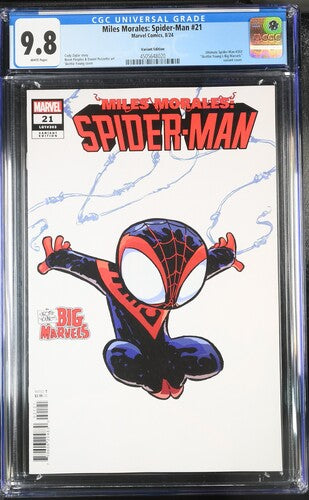 CGC 9.8 - Miles Morales: Spider-Man #21 - 10/24 - Skottie Young's Big Marvels Variant Cover - Comic