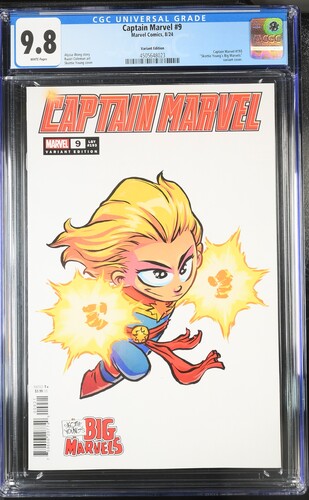 CGC 9.8 - Captain Marvel #9 - 10/24 - Skottie Young's Big Marvels Variant Cover - Comic