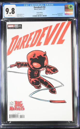 CGC 9.8 - Daredevil #10 - 10/24 - Skottie Young's Big Marvels Variant Cover - Comic