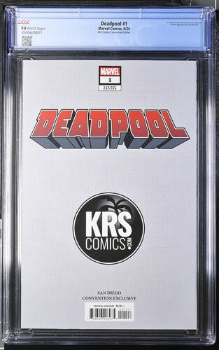 CGC 9.8 - Deadpool #1 - 6/24 - SDCC 2024 exclusive KRS Comics Convention Edition - Comic