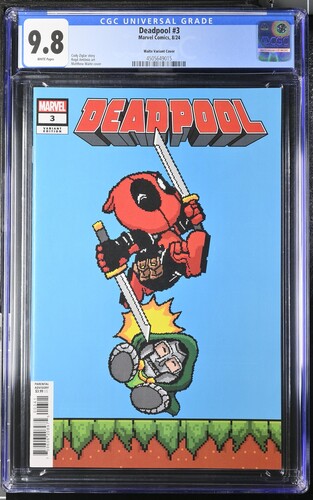 CGC 9.8 - Deadpool #3 - 8/24 - Waite Variant Cover - Comic