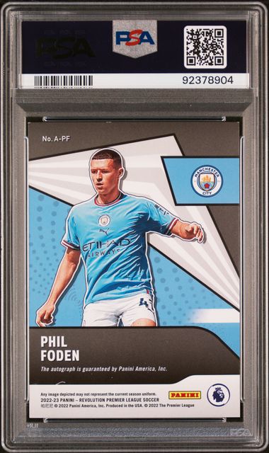 PSA 8 - Phil Foden 2022-23 Revolution P/L Autograph #A-PF