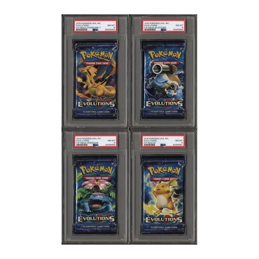 PSA 8 - XY Evolutions ART SET (4) Foil Pack - Pokemon