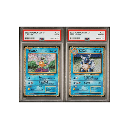 PSA 10 - PSA 9  Squirtle Wartortle 001 002/032 - Pokemon