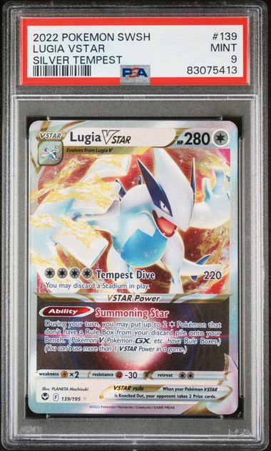 PSA 9 - Lugia VSTAR 139/195 Silver Tempest - Pokemon