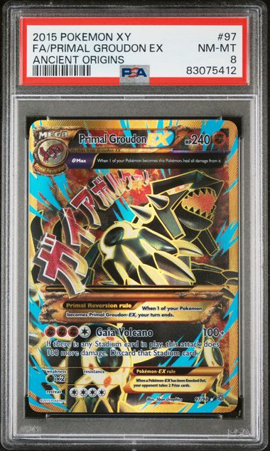 PSA 8 - Primal Groudon EX 97/98 Ancient Origins - Pokemon