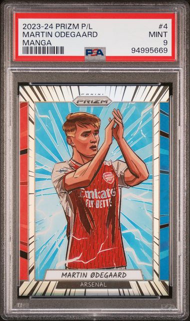 PSA 9 - Martin Odegaard 2023-24 Prizm P/L Manga #4