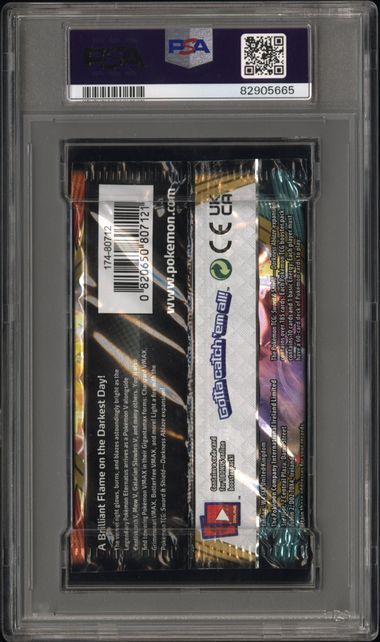 PSA 8 - Sword & Shield Darkness Ablaze Gigantimax Charizard Art Foil Pack - Pokemon