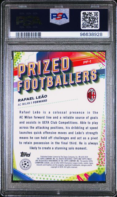 PSA 10 - Rafael Leao 2023-24 PF1 Topps Prized Footballer - Football