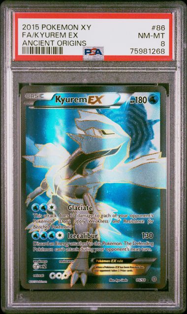 PSA 8 - Kyurem EX 86/98 Ancient Origins - Pokemon