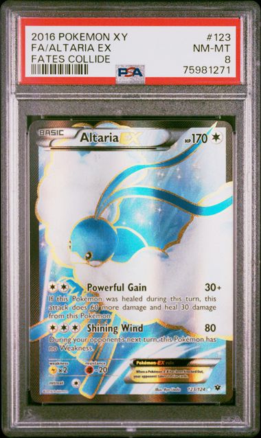 PSA 8 - Altaria EX 123/124 Fates Collide - Pokemon