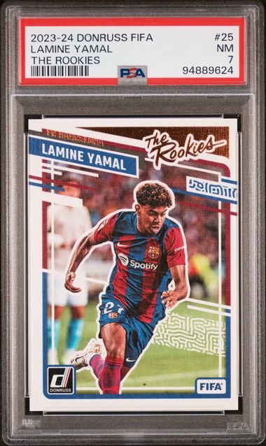 PSA 7 - Lamine Yamal 23/24 Donruss The Rookies #25