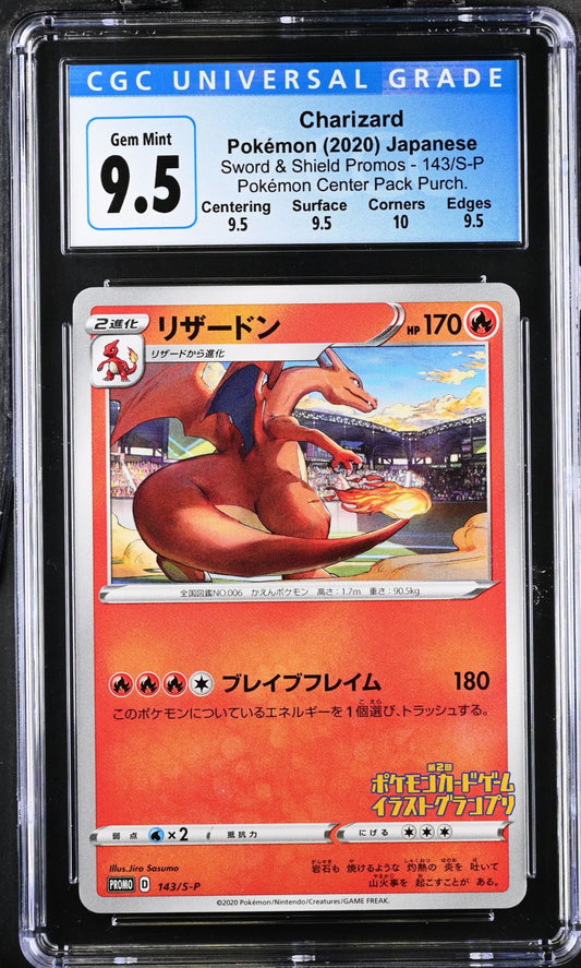 CGC 9.5 - Pokemon - Charizard - Illustrator -143/S-P